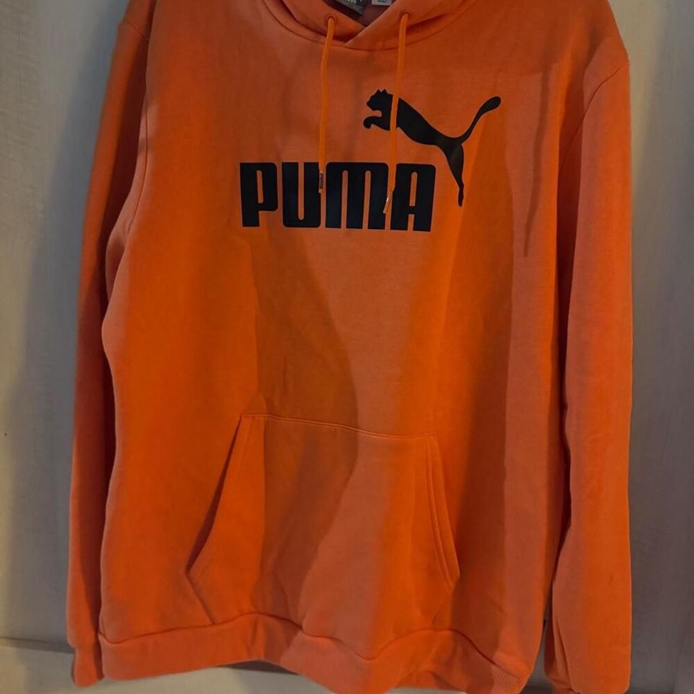 Puma Men's Orange and Pink Jumper
